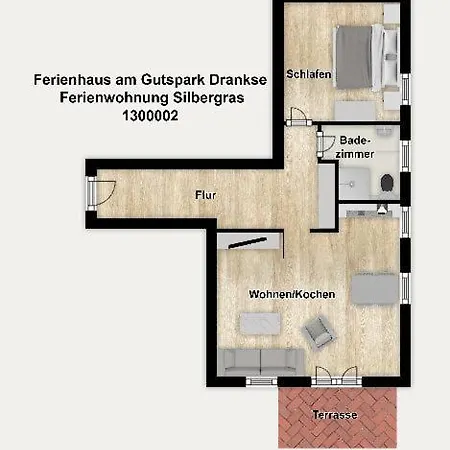 Am Gutspark Drankse Silbergras Apartamento *